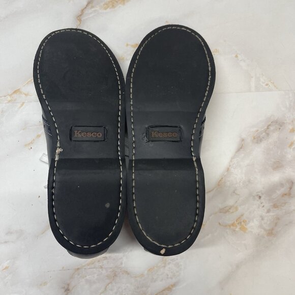 Kesco Navy Blue Lace-up Saddle Oxford Shoes Uniform School Womens Size 5 1/2 - Picture 5 of 16